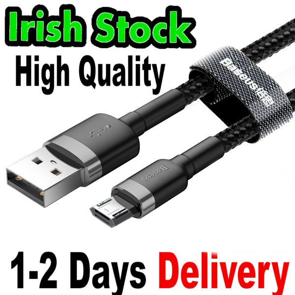 IWill Braided Micro USB Charging Cable – Nylon Gold – Data Sync & Charge – For Kindle, Samsung, LG, And More