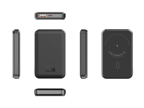 Power Bank Wireless 22.5 W PD Real 10000mah Battery Fast Charging Powerbank USB-C and USB