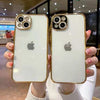 Gold Frame Shockproof Phone Case for Apple iPhone