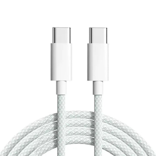 view of the cable and the 2 USB C charging plugs at each end