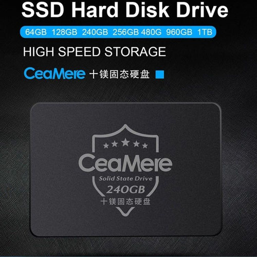 CEAMERE SSD 2.5'' Internal Hard Drive 128GB Solid Drive with Warranty