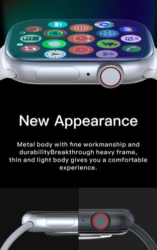 woman smart watch new appearance side look at the watch