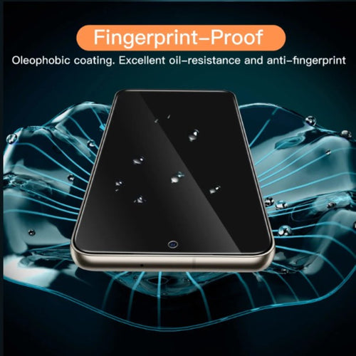 samsung galaxy screen protector with oelophobic coating, finger proof protection