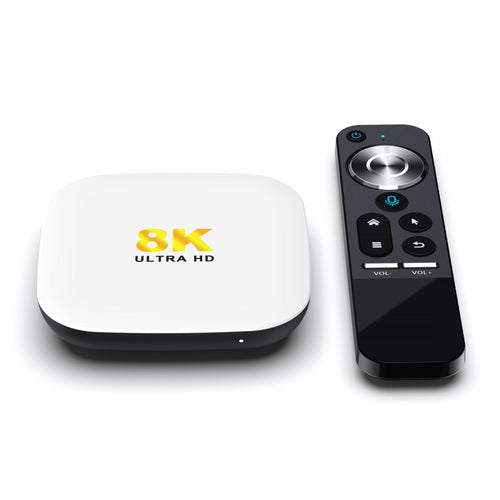 the 8K android box and it's remote control 
