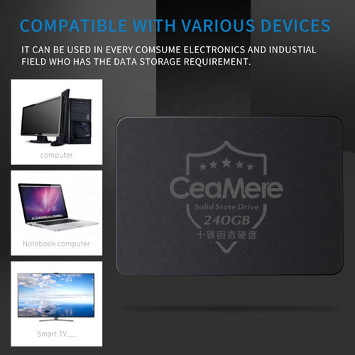 CEAMERE SSD 2.5'' Internal Hard Drive 128GB Solid Drive with Warranty