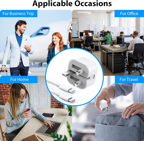 USB-C Super Fast Charger PD 3.0 + 1M Cable For iPhone 15 16 17 and Samsung