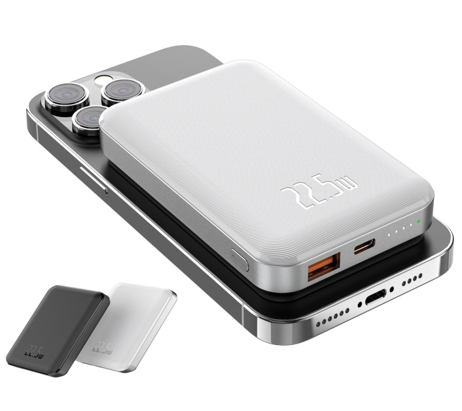 Power Bank Wireless 22.5 W PD Real 10000mah Battery Fast Charging Powerbank USB-C and USB