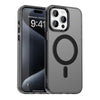 Phone case for iPhone 17 pro max with a magnetic ring holder compatible with magsafe on a white background