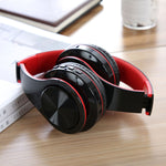 Wireless Headphones Over The Ear Earphones Headset with Bluetooth and MP3 SD