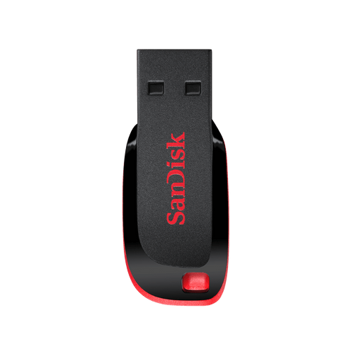 SanDisk Cruzer Blade USB flash drive – top view