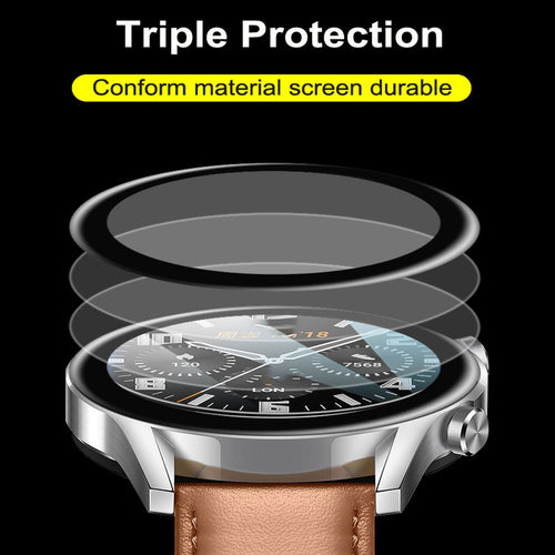 2x Huawei Watch GT 4 3 PRO 2 / GT 2e / GT 2, 46mm, 42mm Tempered TPU Watch Screen Protector