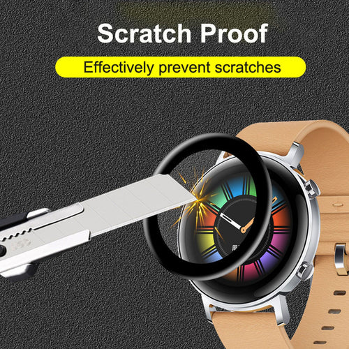 2x Huawei Watch GT 4 3 PRO 2 / GT 2e / GT 2, 46mm, 42mm Tempered TPU Watch Screen Protector