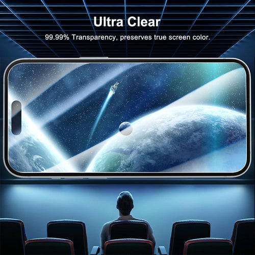 99.99% transparency true color and ultra clear screen protector for iphone