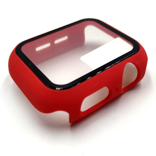 2PACK Apple Watch iWatch Series 3 4 5 6 7 8 9 10 SE 2in1 Case and Glass Screen Protector