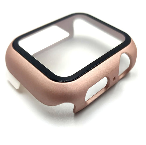 2PACK Apple Watch iWatch Series 3 4 5 6 7 8 9 10 SE 2in1 Case and Glass Screen Protector