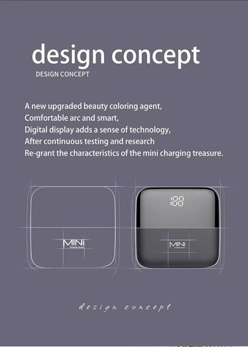 image for the design concept of the mini powerbank