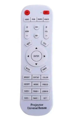 Universal Remote Control FOR PROJECTOR White Philips Sony Panasonic Toshiba and more
