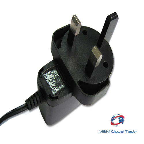 Power plug adapter for android box with 3 pins UK version front view