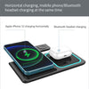 3in1 Wireless Station Dock FAST Charger For Apple iPhone & Android FOLDABLE