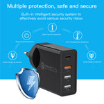 FAST CHARGING Wall Plug Charger PD USB 3.0 with EU / US and UK adapter