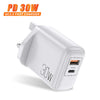 IRISH STOCK Fast Charging USB 3.0 Charger Wall Plug 30W BLACK / WHITE